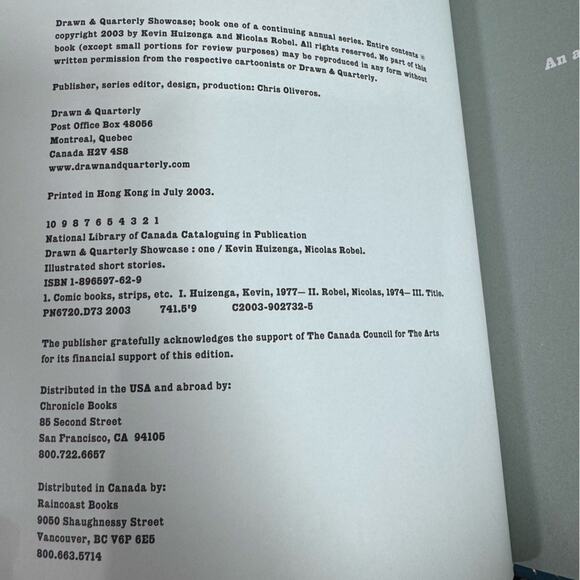 Drawn & Quarterly Showcase: Book One (Bk.1) Chris Oliveros - Picture 4 of 10